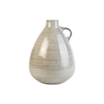 Cosy @ Home Vase With Ear Greige 27x27xh33,5cm Rond