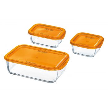 Luminarc Keep 'n Box Boite Set 3  Orange