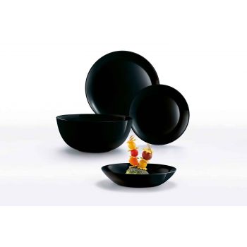 Luminarc Diwali Set De Table Noir 19pcs Opale