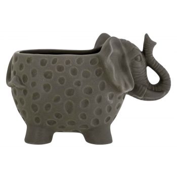 Cosy @ Home Elephant Pot Gris 25,2x15,3xh15,5cm Cera