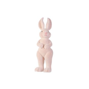 Cosy @ Home Lapin Flocked Rose 12x12xh43cm Plastic