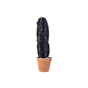 Cosy @ Home Cactus In Tc Pot Bleu Jeans 14xh52cm Tex