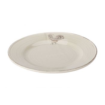 Cosy @ Home Assiette Rooster Foodsafe Beige 22x22cm