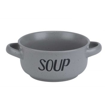 Cosy & Trendy Soup Grey Bol A Soupe 'soup' D13,5cm