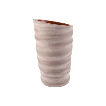 Cosy @ Home Vase Cinnamon  Taupe 16x16xh30cm Rond Gr