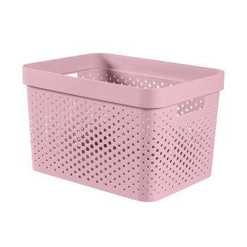 Curver Infinity Recycled Box 17l Dots Rose