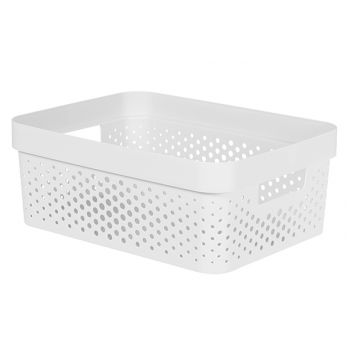 Curver Infinity Recycled Box 11l Dots Blanc