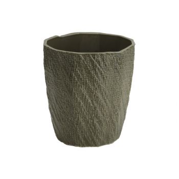 Cosy @ Home Cachepot Tricot Glazed Vert Mousse 15,5x