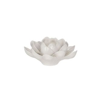Cosy @ Home Bougoir Fleur Ceramic Blanc 16x16x8cm