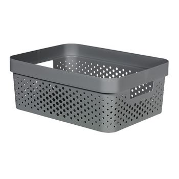 Curver Infinity Recycled Box 11l Dots Gris
