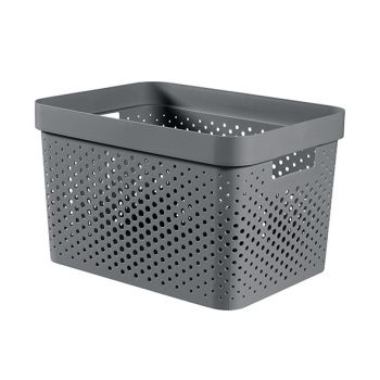 Curver Infinity Recycled Box 17l Dots Gris