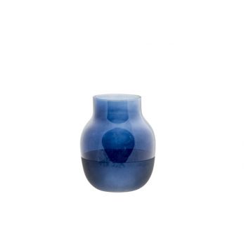 Cosy @ Home Vase Modern Bleu 15,5x15,5xh19cm Rond Ve
