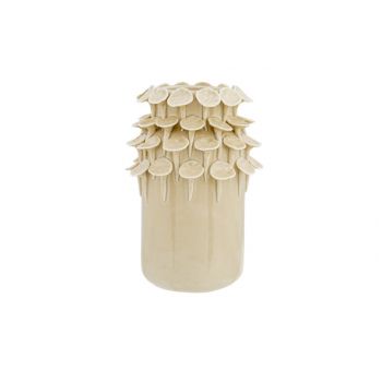 Cosy @ Home Vase Petals Beige 11,1x11,1xh17,5cm Rond