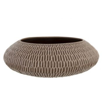 Cosy @ Home Coupe Anise Taupe 32x32xh12cm Rond Gres