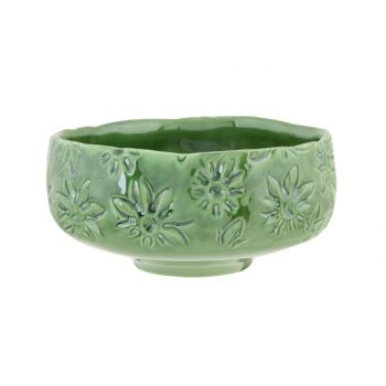 Cosy @ Home Coupe Flowers Lustre Finish Vert 16x16xh