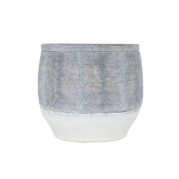 Cosy @ Home Cachepot Grey Wash Brun 18x18xh16cm Rond