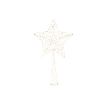 Cosy @ Home Pic Arbre De Noel Star Glitter Blanc 12x