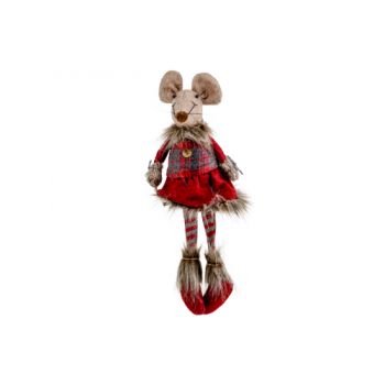 Cosy @ Home Figure Mouse Girl Bordeaux 16x10xh45cm T