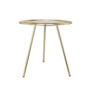 Cosy @ Home Table D'appoint Tripod Dore 48x48xh49cm