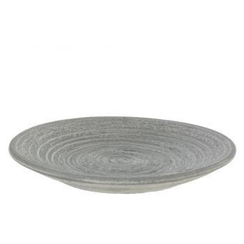 Cosy @ Home Coupe Striped Gris 30x30xh4cm Rond Gres