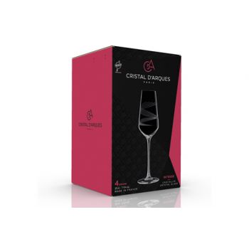 Cristal D'arques Intense Verre Champagne Set 4