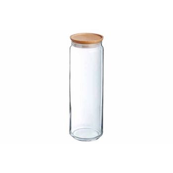 Pure Jar Wood Pot A Provisions 2l D10,5xh31,4cm