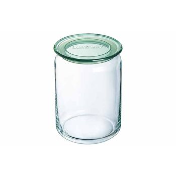 Pure Jar Pot A Provisions 1l Couvercle Vert D10,5xh17,6cm