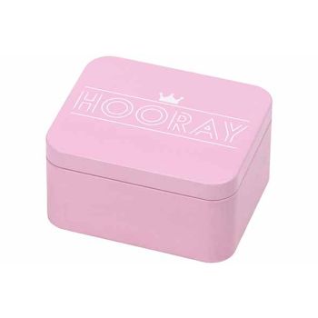 Colour Kitchen Giftbox Hooray 12x10xh6,2cm Rose Pastel
