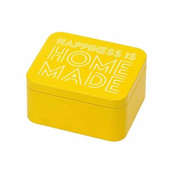 Colour Kitchen Giftbox Happiness Is Homemade 12x10xh6,2cm Jaune