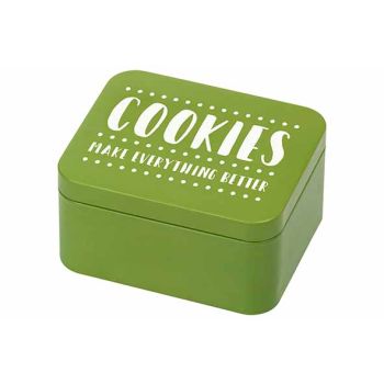 Colour Kitchen Giftbox Cookies Make Everything Better 12x10xh6,2cm Vert