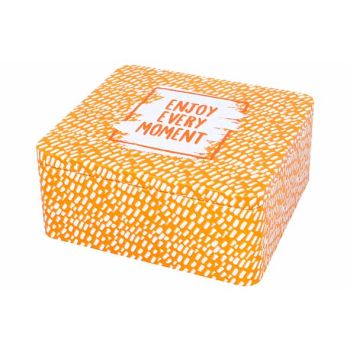 Colour Kitchen Giftbox Enjoy Every Moment 21x19xh9cm Orange
