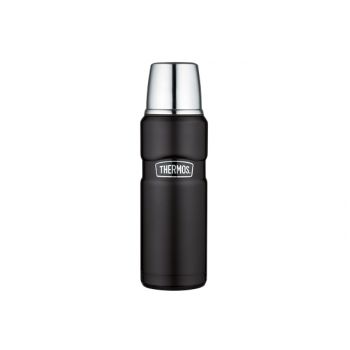 Thermos King Bouteille Isotherme 470 Ml Noir Mat