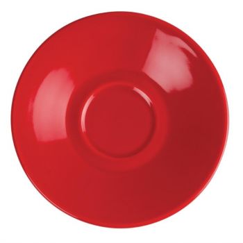 Soucoupe pour tasse espresso Olympia rouge 117mm