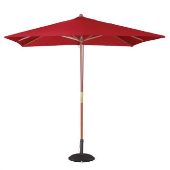 Parasol carré Bolero 2;5m rouge