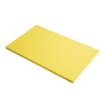 Planche à découper en polyéthylène haute densité Gastro M  jaune
