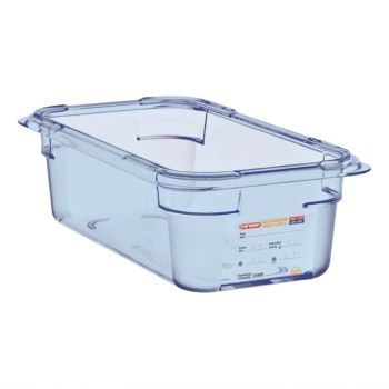 Boîte hermétique bleue en ABS sans BPA Araven GN1/4 100mm
