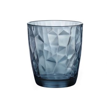 Bormioli Diamond goblet 30cl ocean blue set 3