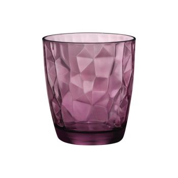 Bormioli Diamond goblet 30cl purple set 3