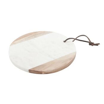 Planche fromage marble blanche d23cm