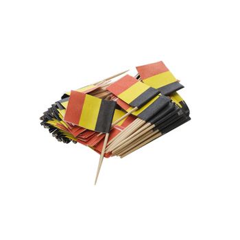 Wk 2018 drapeau batonnet tricolor belge 100st
