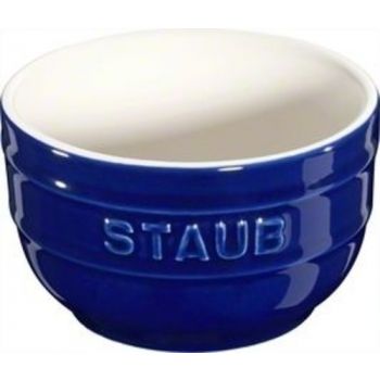 Ramequin S/2  8 Cm Bleu Ceramic By Staub 40511-134