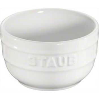 Ramequin S/2  8 Cm Blanc Ceramic By Staub 40511-136