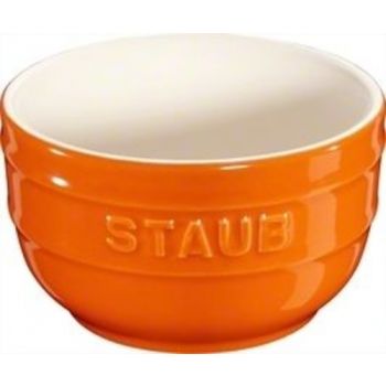 Ramequin S/2  8 Cm Orange Ceramic By Staub 40511-138