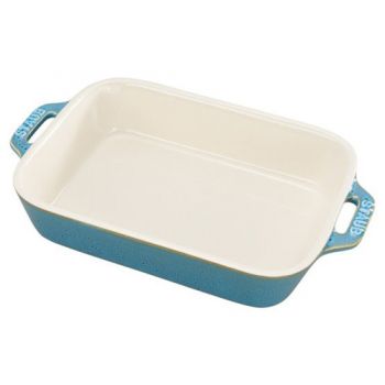 Cocotte Rect 34x24 - 4,5 L Turquoise Ceramic By Staub 40511-890