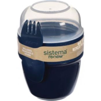 Sistema Renew boîte Snack Capsule avec cuillère/fourchette 515ml